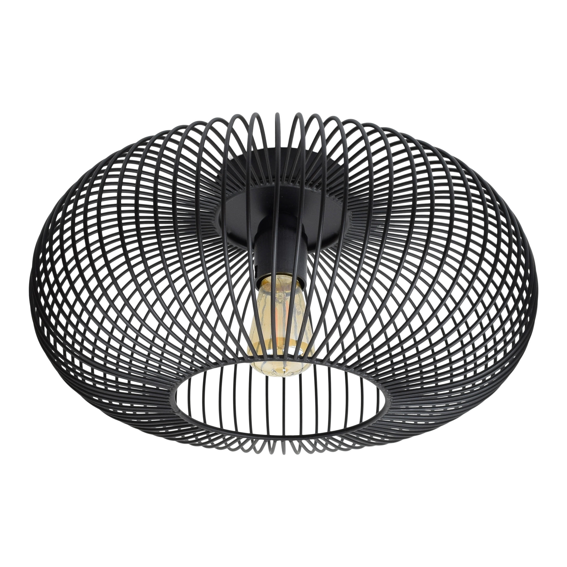 DECKENLEUCHTE Meya Schwarz - Schwarz, Metall (35/35/18cm) - Urban Interiors