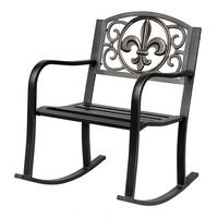 SCHAUKELSTUHL DE-06997 antik, Ornament, Metall Bronze - Bronzefarben, Metall (73/85/60cm) - ComfortXL