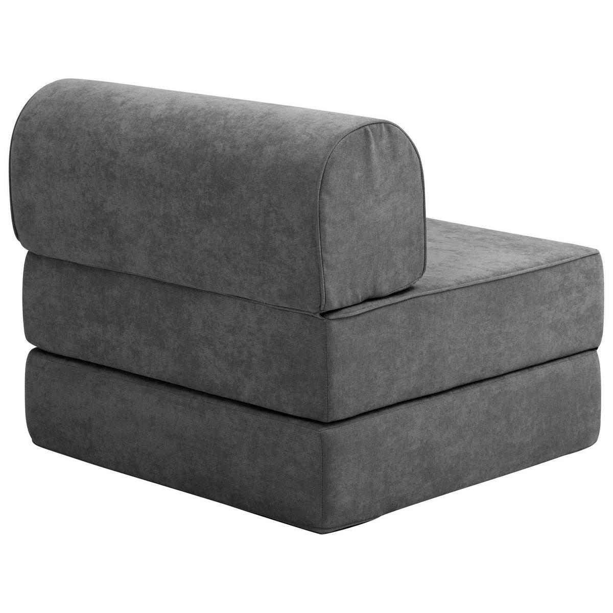 FALTSESSEL Katusha Flachgewebe anthrazit - Anthrazit, Kunststoff (80/71/80cm) - 58aufmkessel