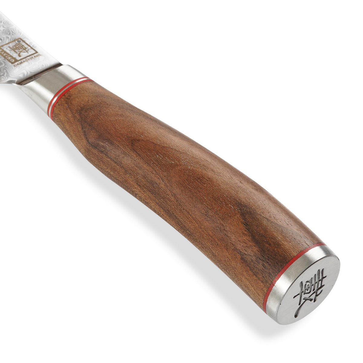 STEAKMESSER 12 cm - Nussbaumfarben, Holz/Metall (24cm) - Zayiko