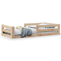 MASSIVHOLZBETT Ohne Matratze 70/140 Cm Kiefernholz - Braun, Holz (70/140cm) - vidaXL
