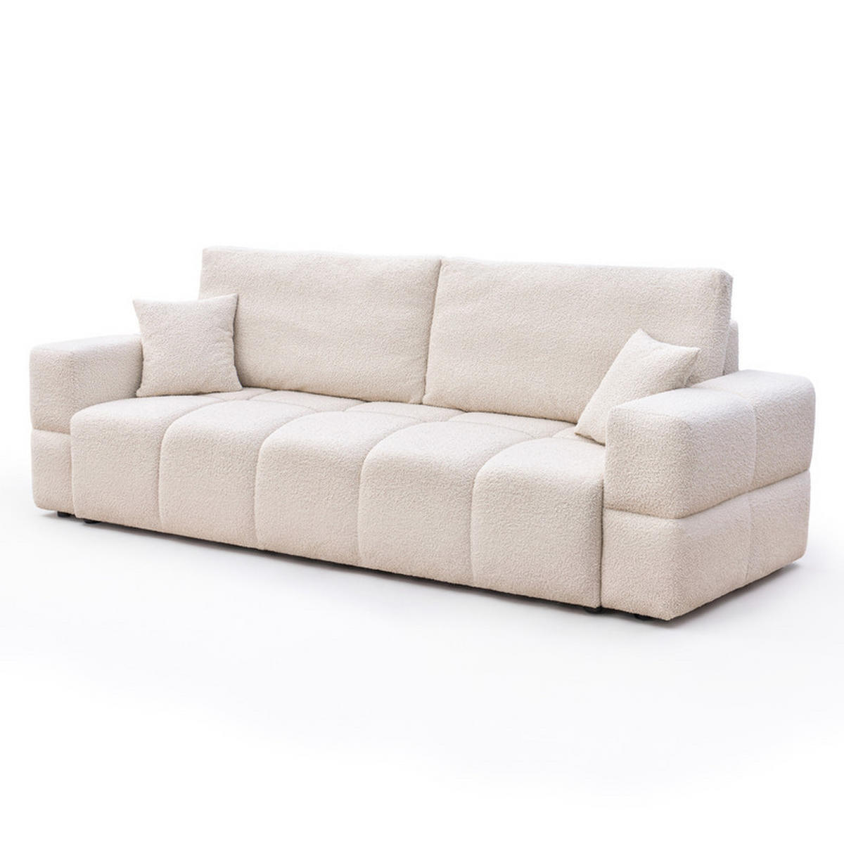 SCHLAFSOFA BUENO mit Bettkasten Creme - Creme, Holzwerkstoff/Kunststoff (245/85/93cm) - Idohome