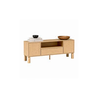 TV-SCHRANK LINDEN 160/40,6/61,6 cm mit Schublade Eiche Bookmatch - Eichefarben, Eichenholz/Holzwerkstoff (160/61.6/40.6cm) - Lookway