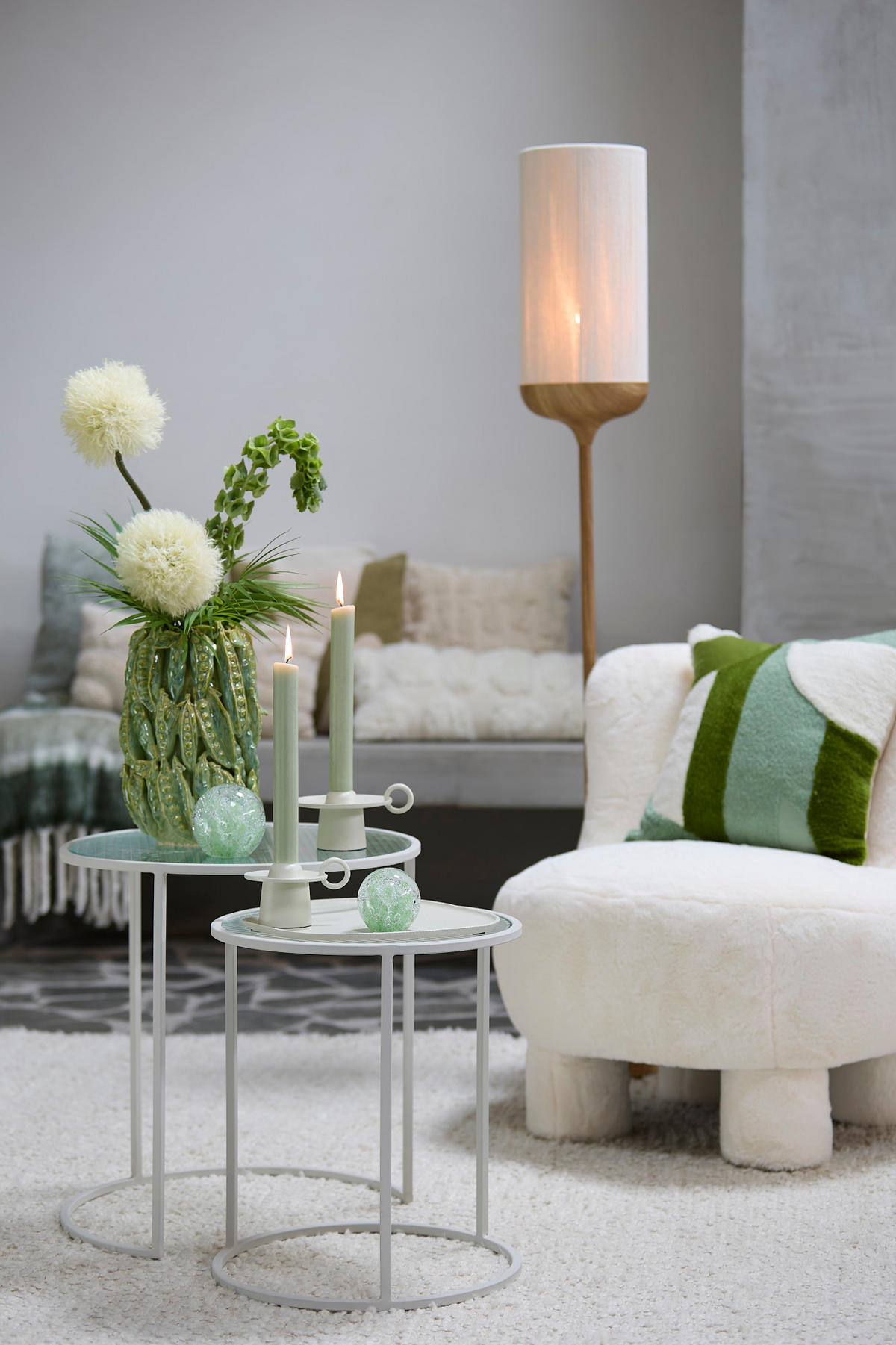 VASE Faba Grün Ø21/31 cm - Grün, Keramik (31cm) - Light & Living