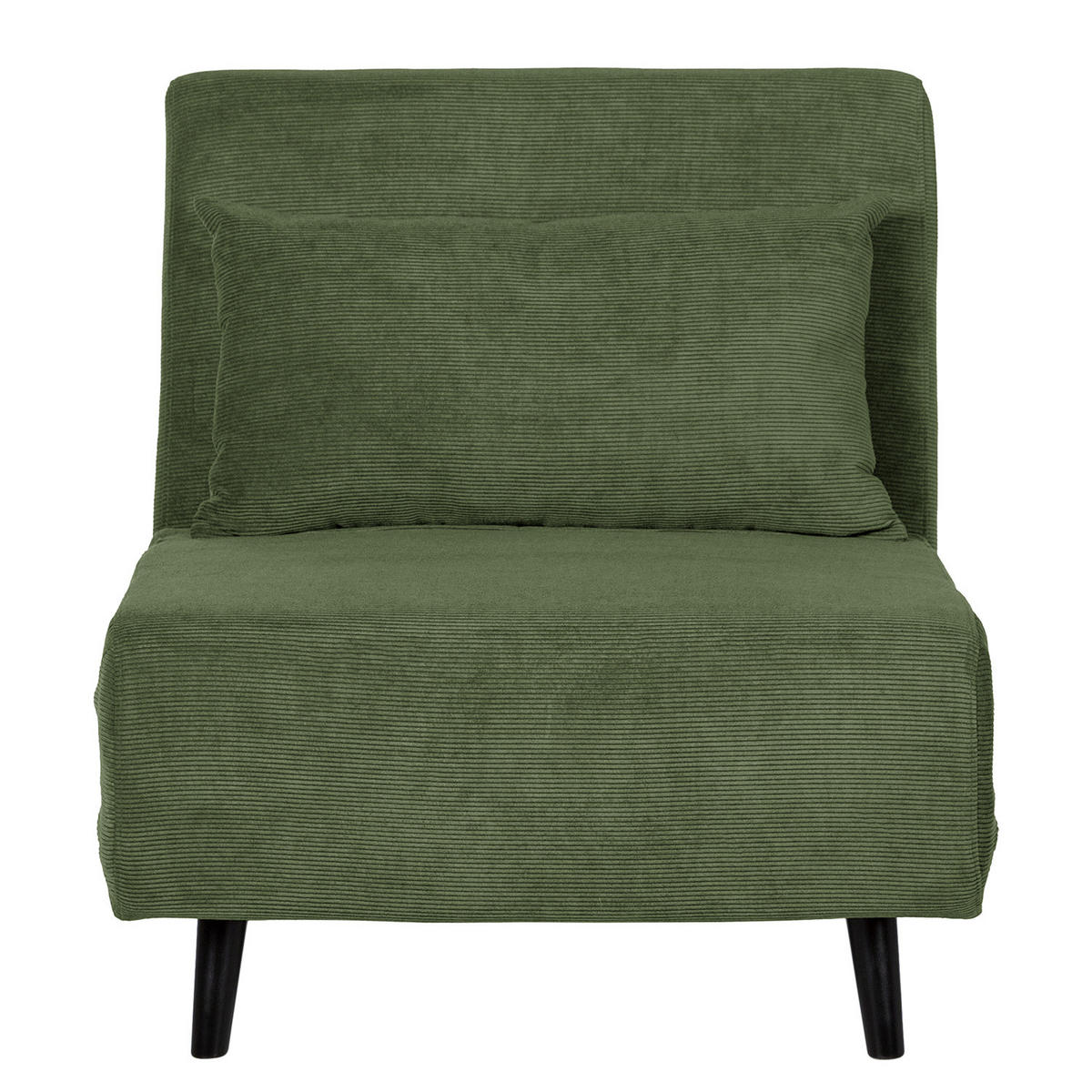 SCHLAFSESSEL - Schwarz/Grün, Buchenholz/Textil (77/81/90cm) - home24