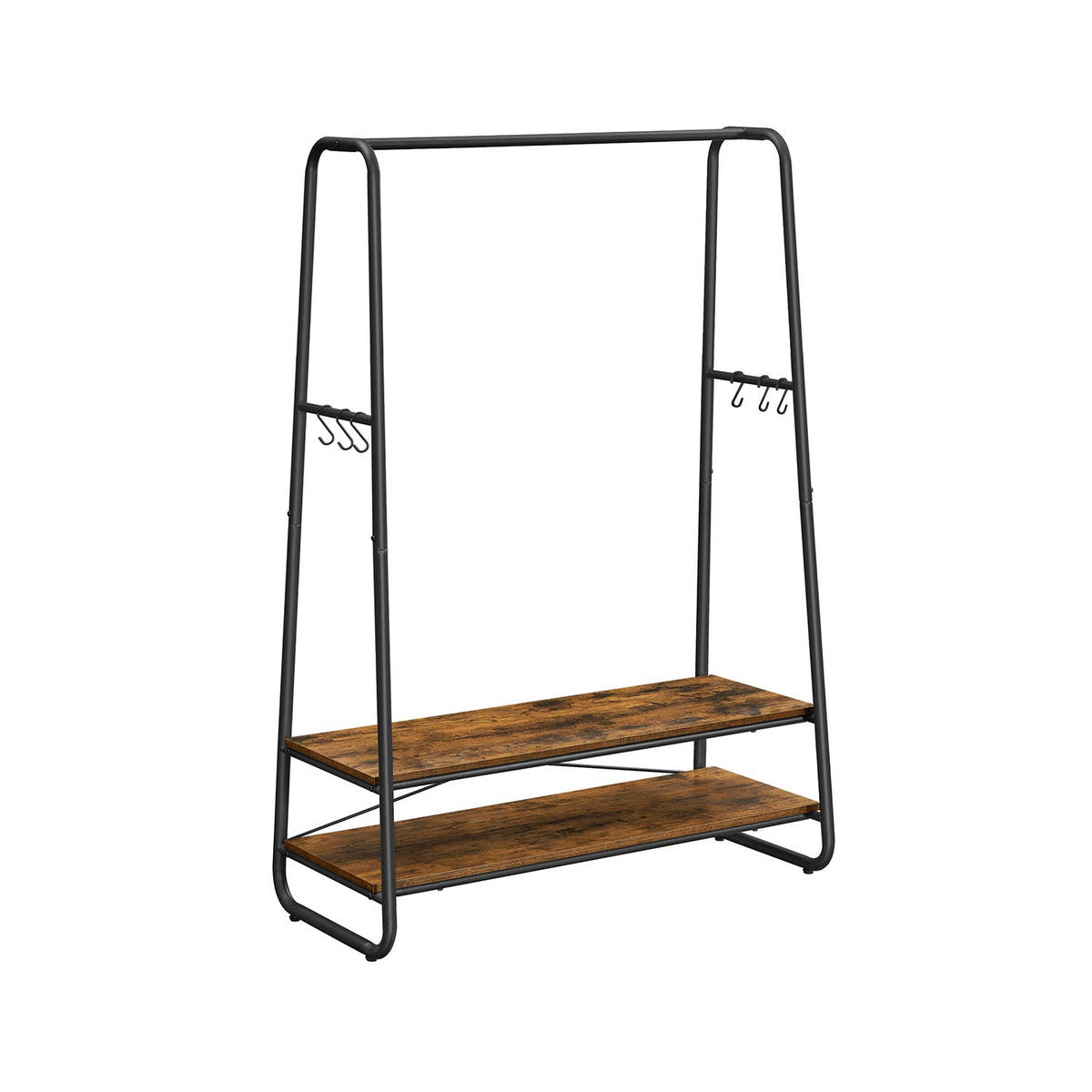 KLEIDERSTÄNDER HONIARA - Braun, Holzwerkstoff (45/160/100cm) - Hansiro