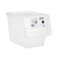 AUFBEWAHRUNGSBOX mit Frontöffnung, PP-Kunststoff, Transparent, 24 L - Transparent, Kunststoff (28.5/31/43.5cm) - 5five Simply Smart