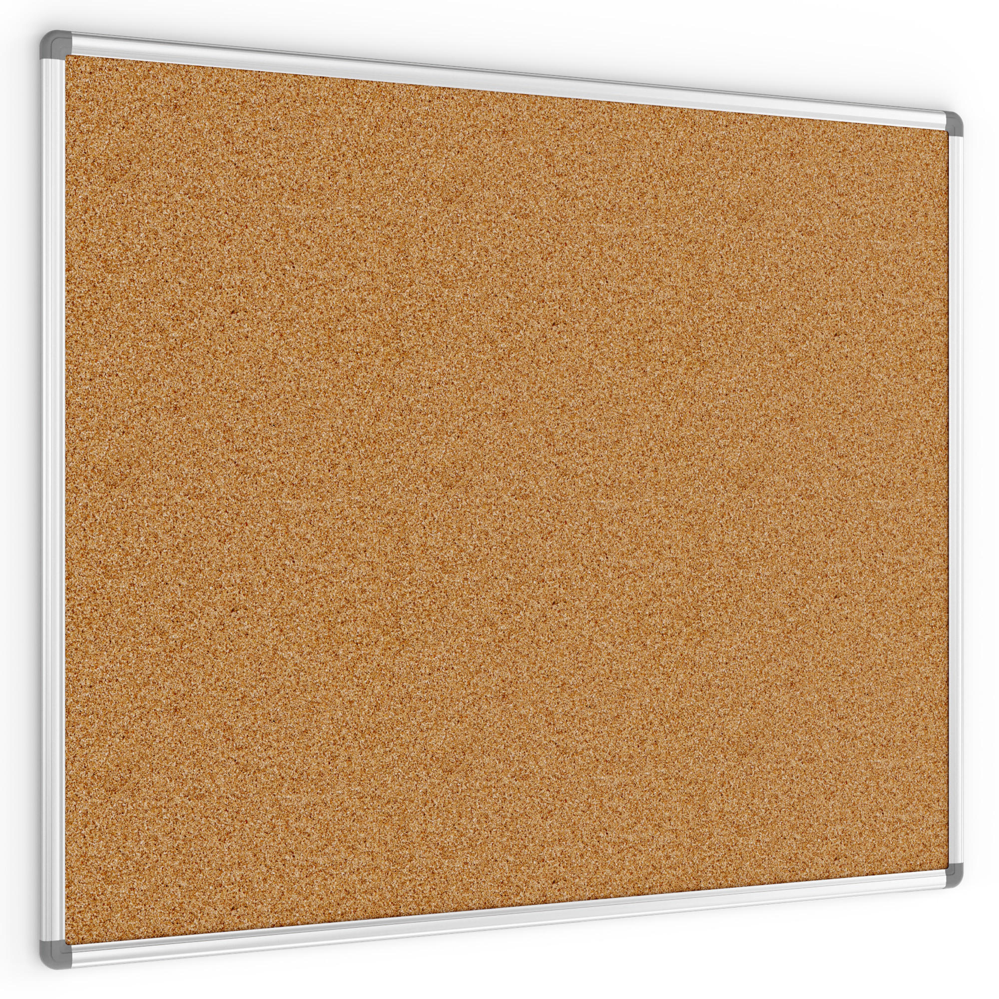 PINNWAND mit Alurahmen 100x80cm - Braun, Holz (100/80/1.6cm) - ALLboards
