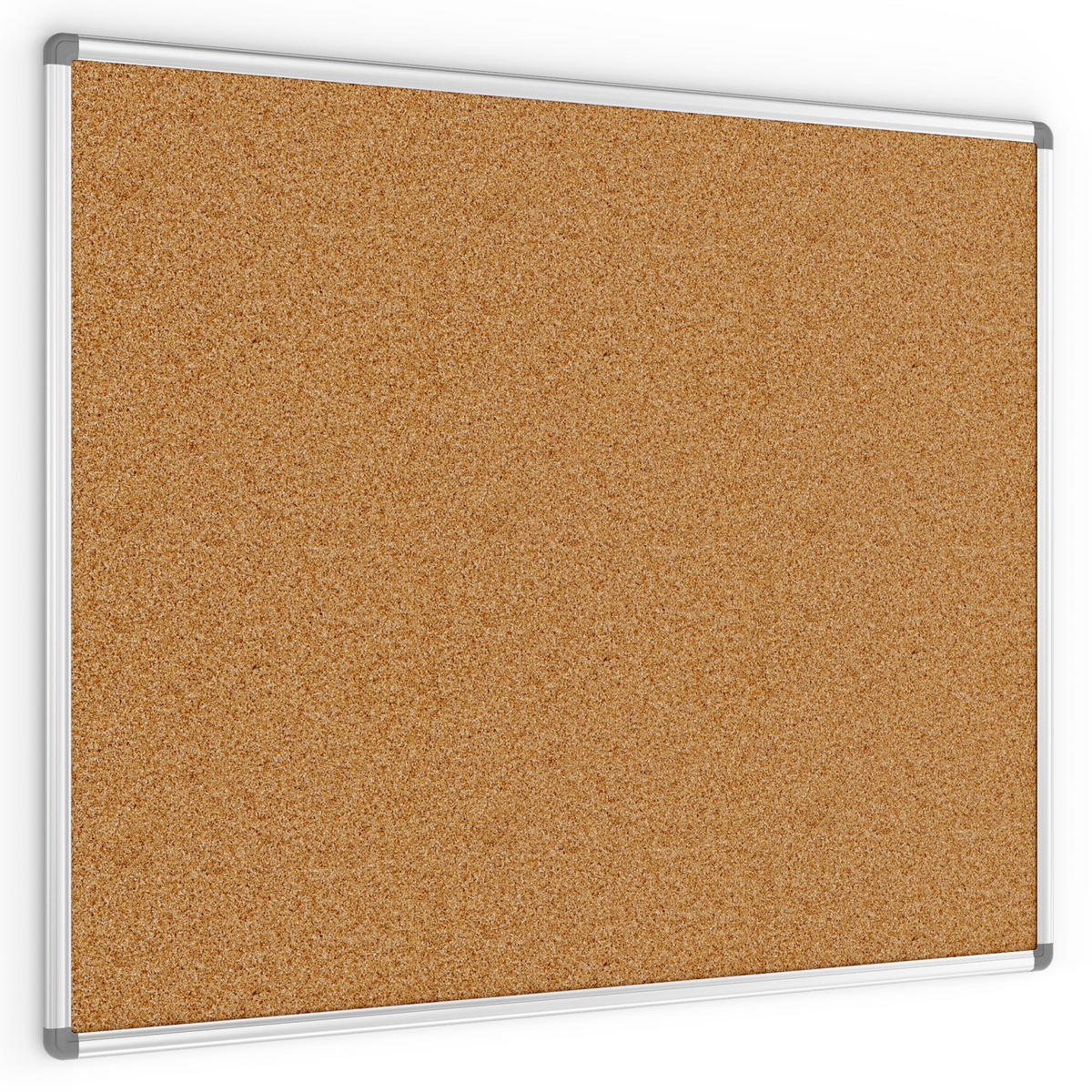 PINNWAND mit Alurahmen 100x80cm - Braun, Holz (100/80/1.6cm) - ALLboards