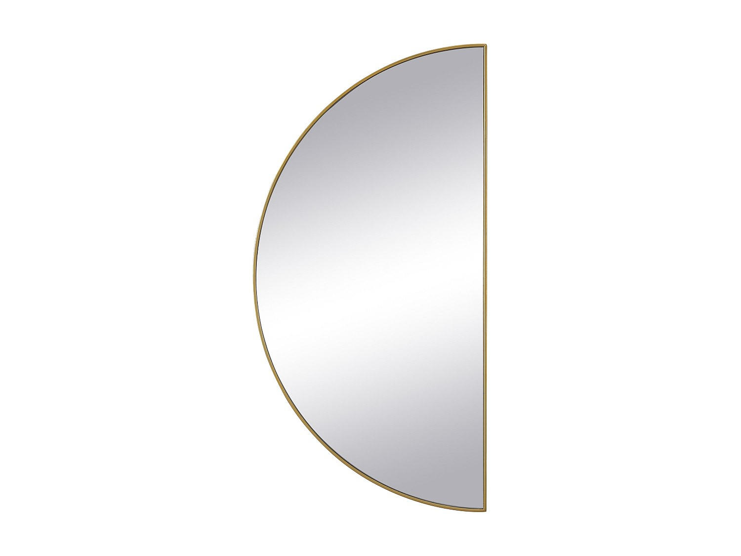 SPIEGEL halbrund Design - 50 x 100 cm - Goldfarben - GAVRA - Goldfarben, Metall (50/100/1cm) - Vente-Unique