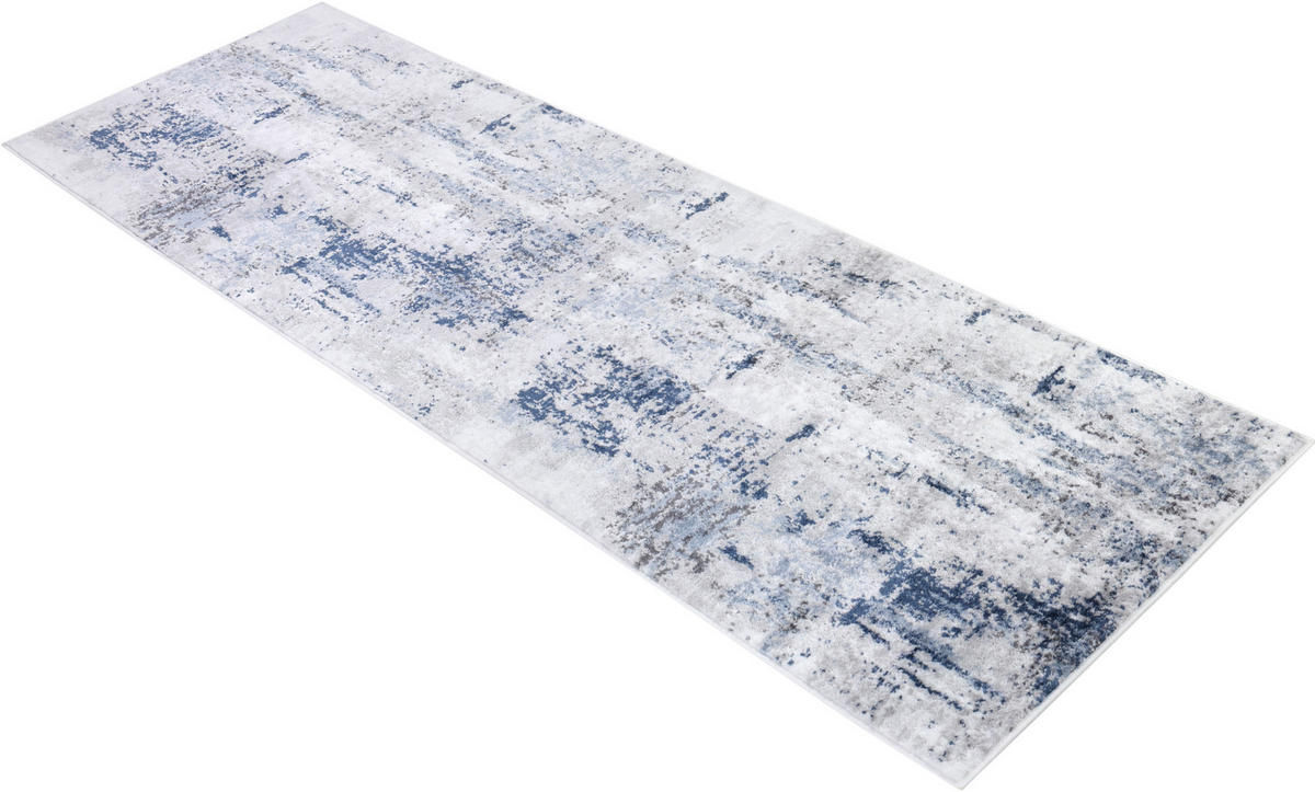 TEPPICHLÄUFER SKY blaugrau vintage 80/300 cm - Blaugrau, Textil (80/300cm) - Tapiso