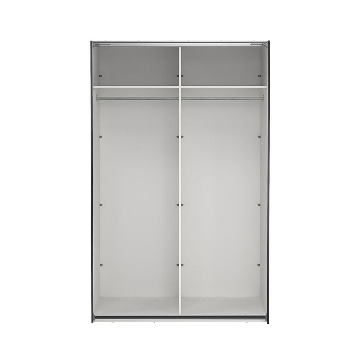 SCHIEBETÜRENSCHRANK, Bergamo, Grau, Holzwerkstoff, 139 x 67 x 221 cm - Grau, Holzwerkstoff (139/221/67cm) - ebuy24
