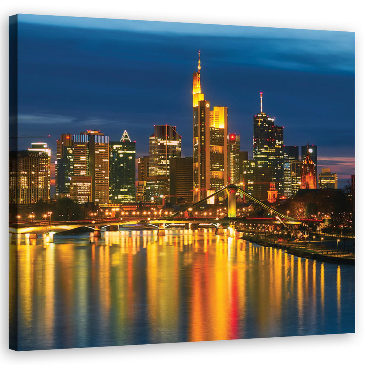 WANDBILD städte und architektur orange - Orange, Textil (50/50cm) - Feeby