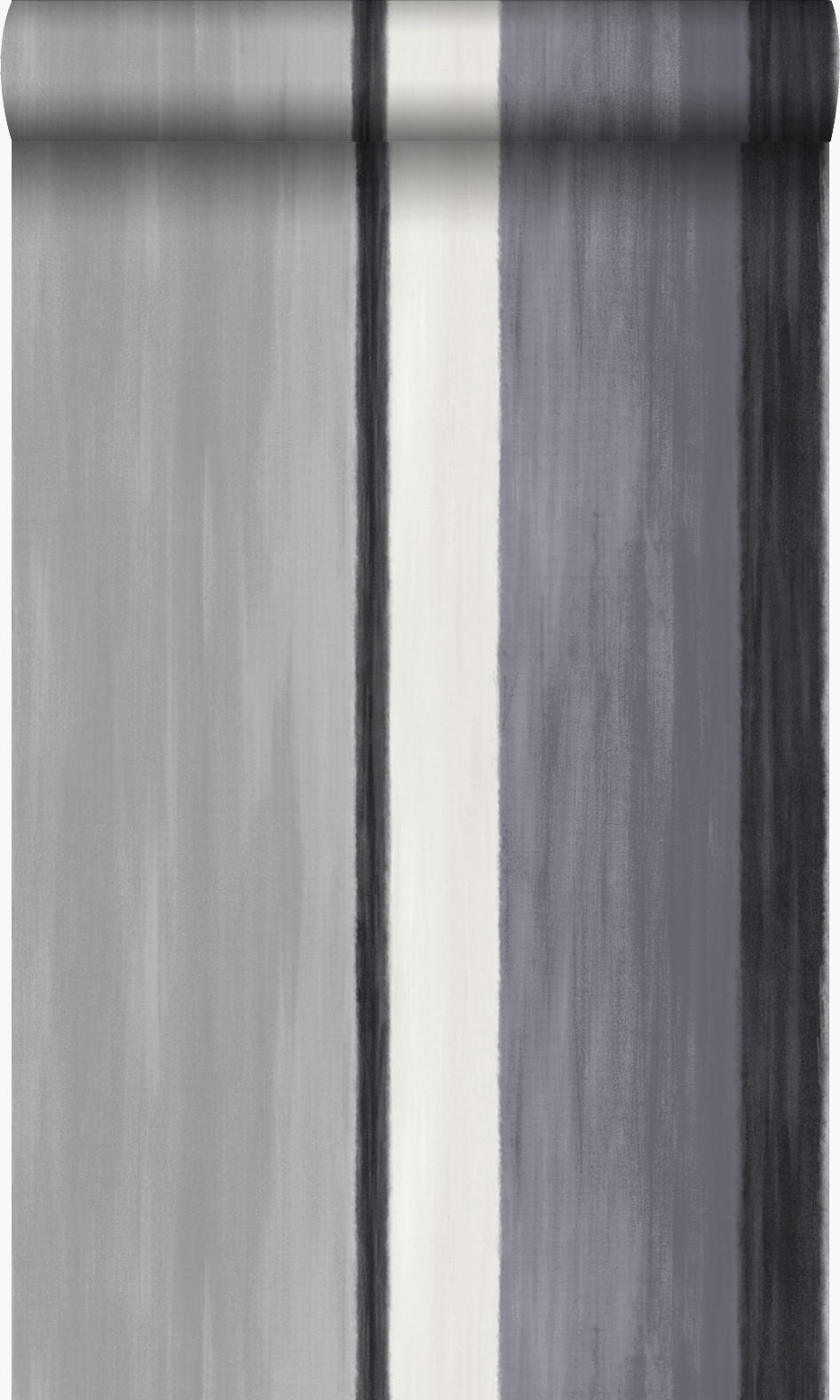 TAPETE Streifen 53 cm x 10.05 m - Schwarz, Papier (53/1000cm) - Origin Wallcoverings