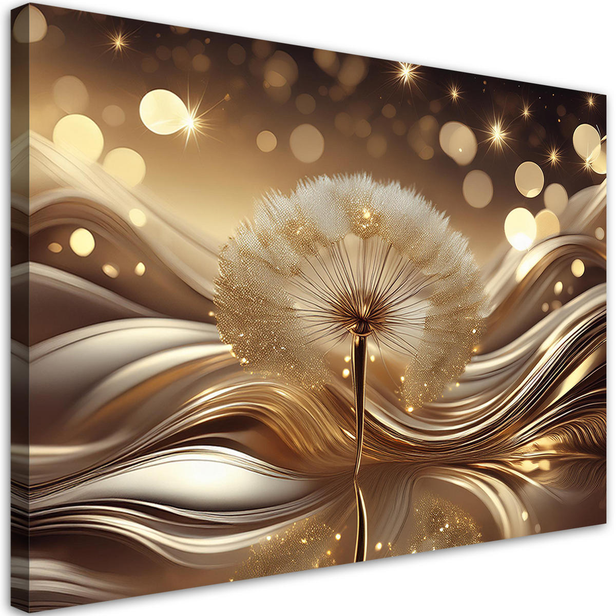 WANDBILD gold aufblasbar - Goldfarben, Textil (60/40cm) - Feeby