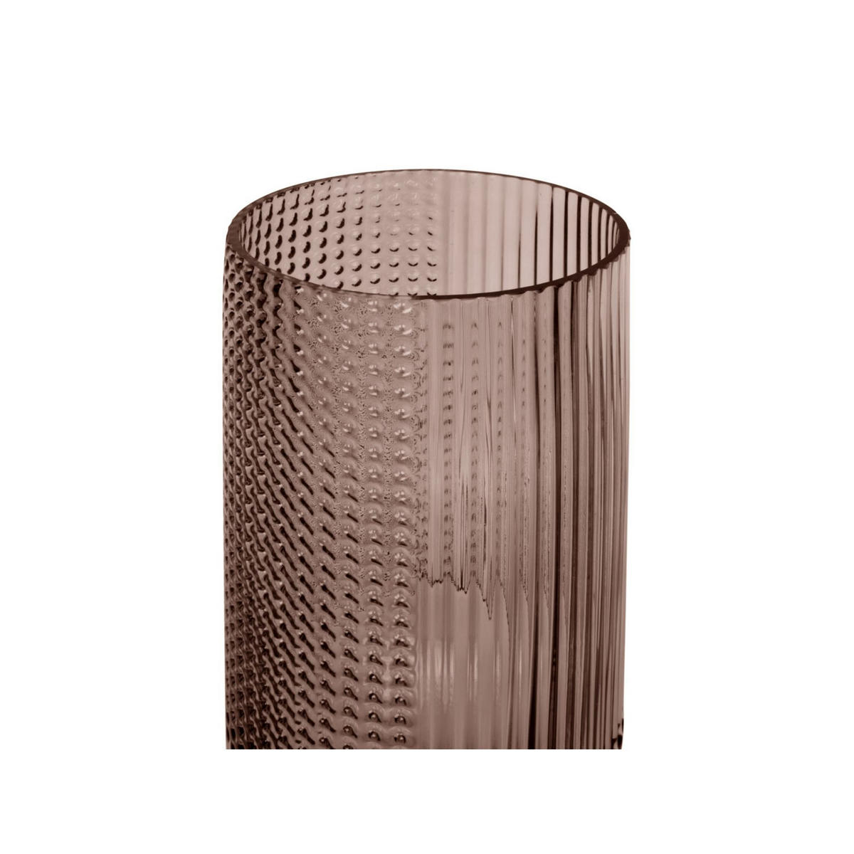 VASE Attract Braun 15/15/30 cm - Braun, Glas (15/30cm) - Present Time