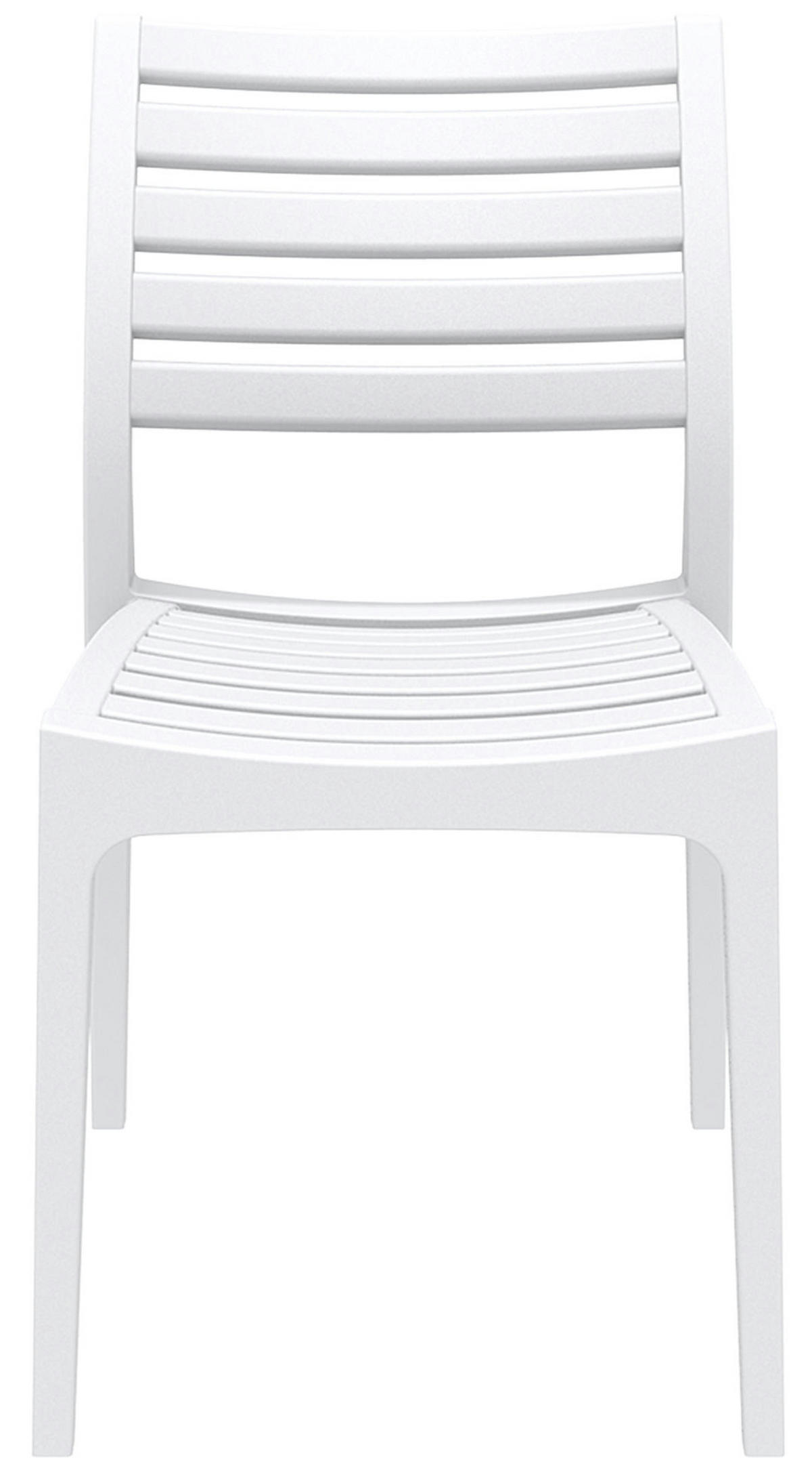 GARTENSTUHL 2er Set Kunststoff weiß - Weiß, Kunststoff (48/82/48cm) - CLP