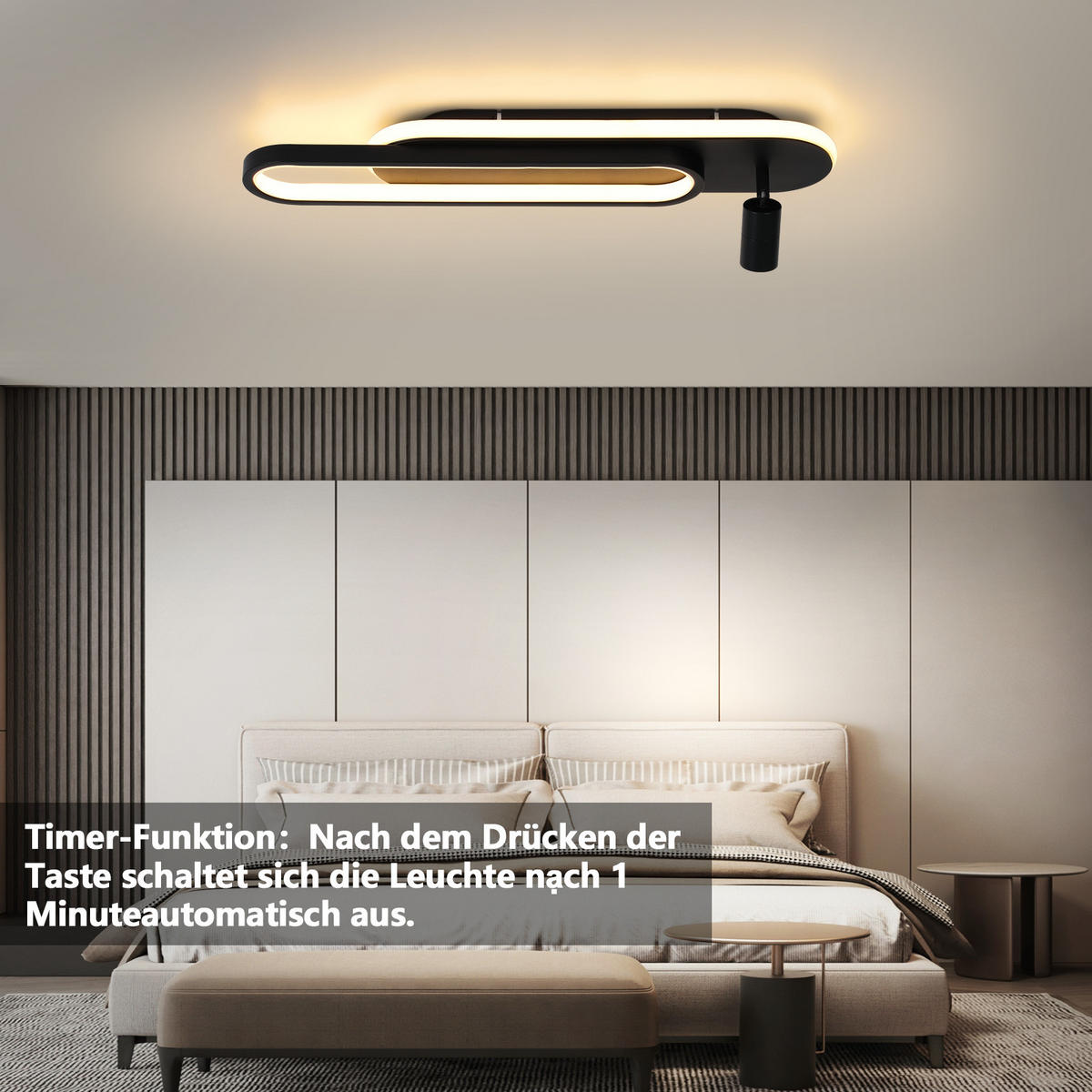 LED-DECKENLEUCHTE Sarnel 13/13/15.5 cm - Schwarz, Metall (13/13/15.5cm) - ZMH