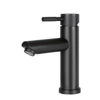 WASCHTISCHARMATUR Everett 17.4/10/17.4 cm - Schwarz, Metall (10/17.4/17.4cm) - Nettlife