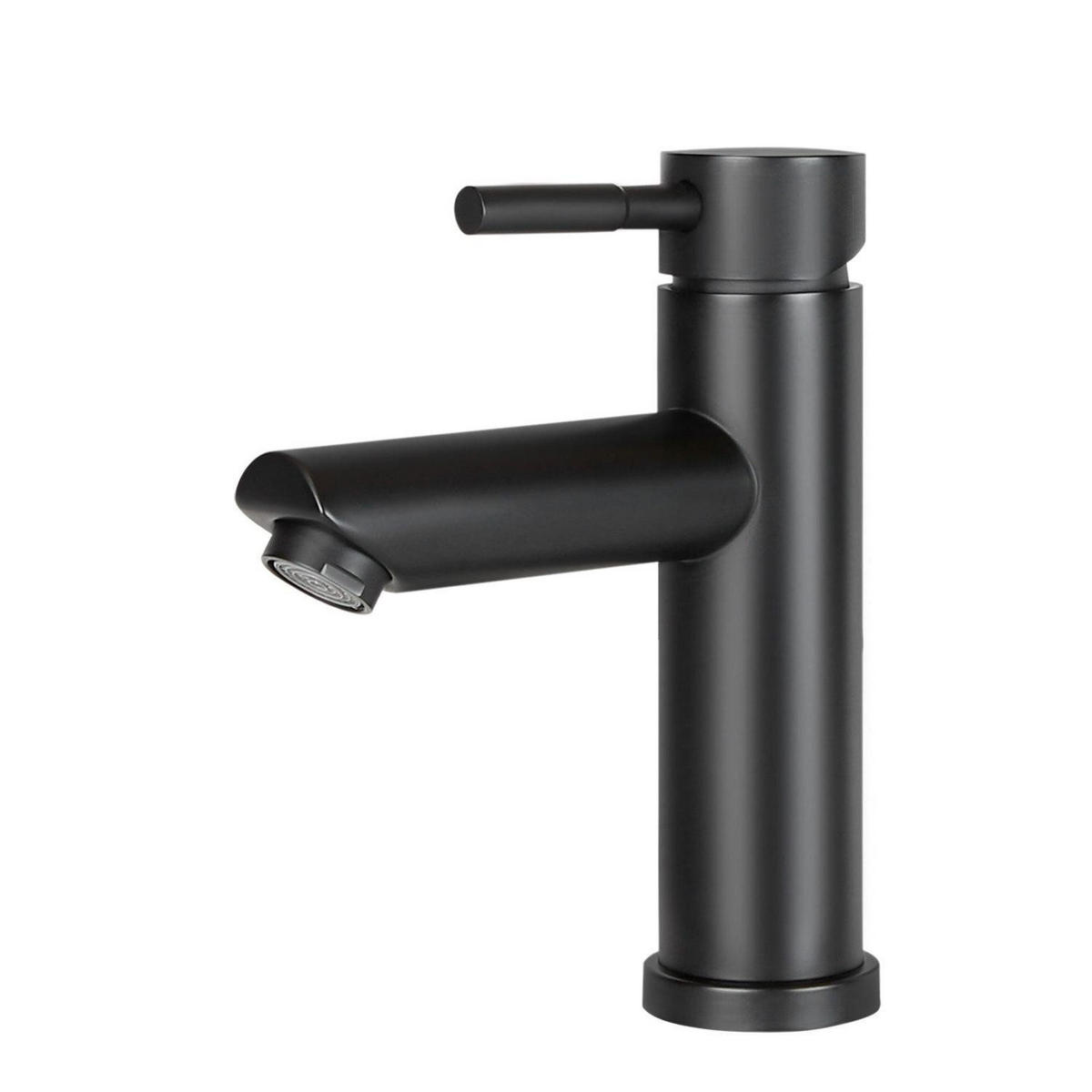 WASCHTISCHARMATUR Everett 17.4/10/17.4 cm - Schwarz, Metall (10/17.4/17.4cm) - Nettlife