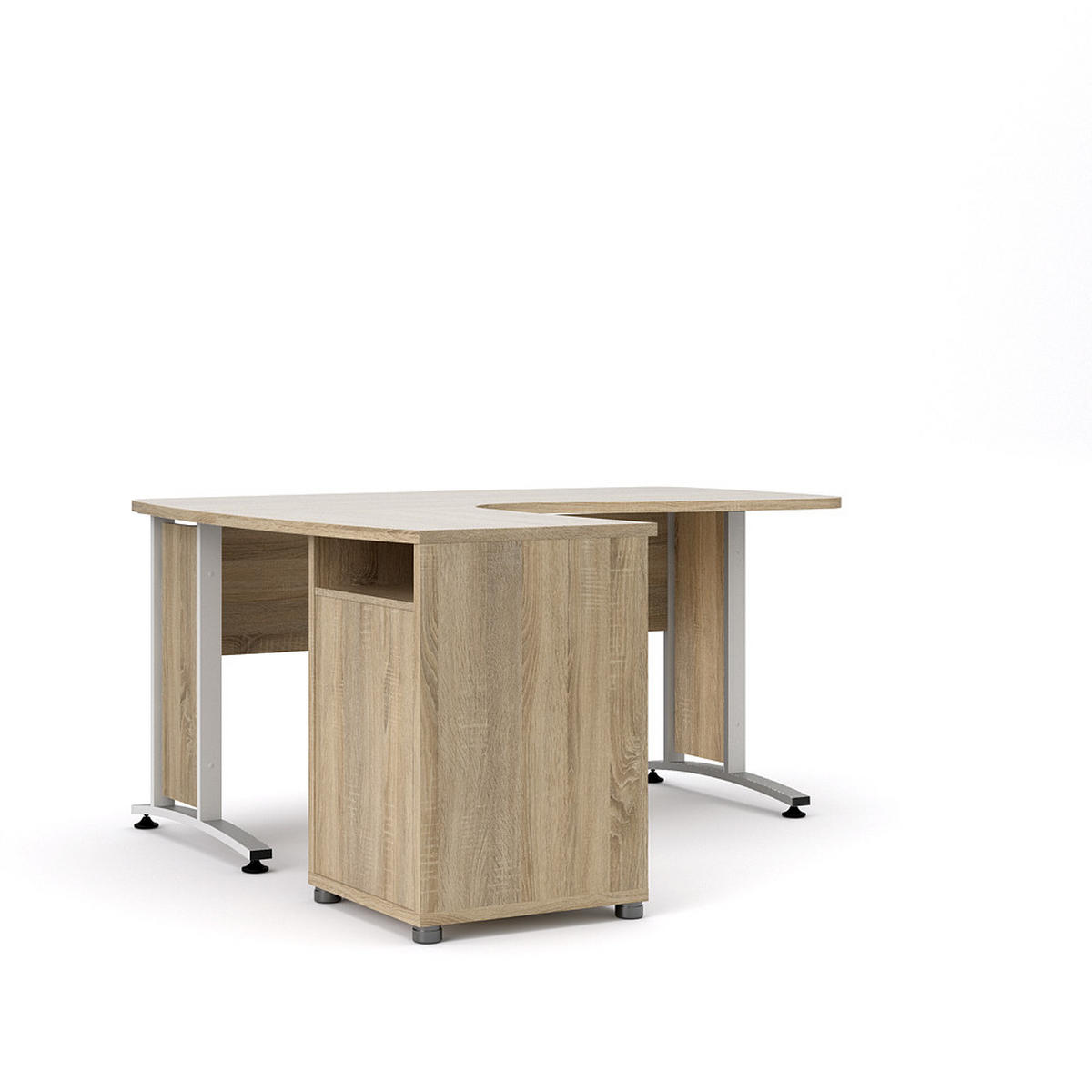 SCHREIBTISCH Eiche Dekor - Eiche Wotan, Holzwerkstoff (150/159/74cm) - ebuy24