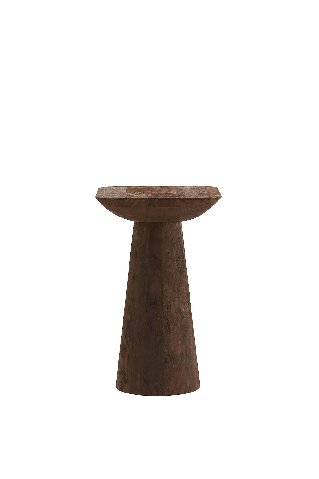 BEISTELLTISCH Dego Braun Ø33/53 cm - Dunkelbraun, Holz (33/33/53cm) - Light & Living