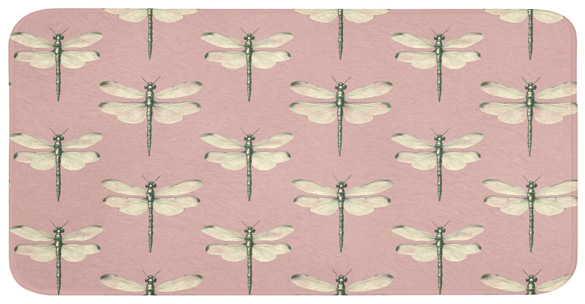 BADEMATTE Lillibells - Muster - Rosa 120x60 cm - Rosa, Kunststoff/Textil (120/60cm) - OnlyWow