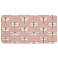 KÚPEĽŇOVÁ PREDLOŽKA Zvončeky - vzor - ružová 120x60 cm - ružová, textil/plast (120/60cm) - OnlyWow