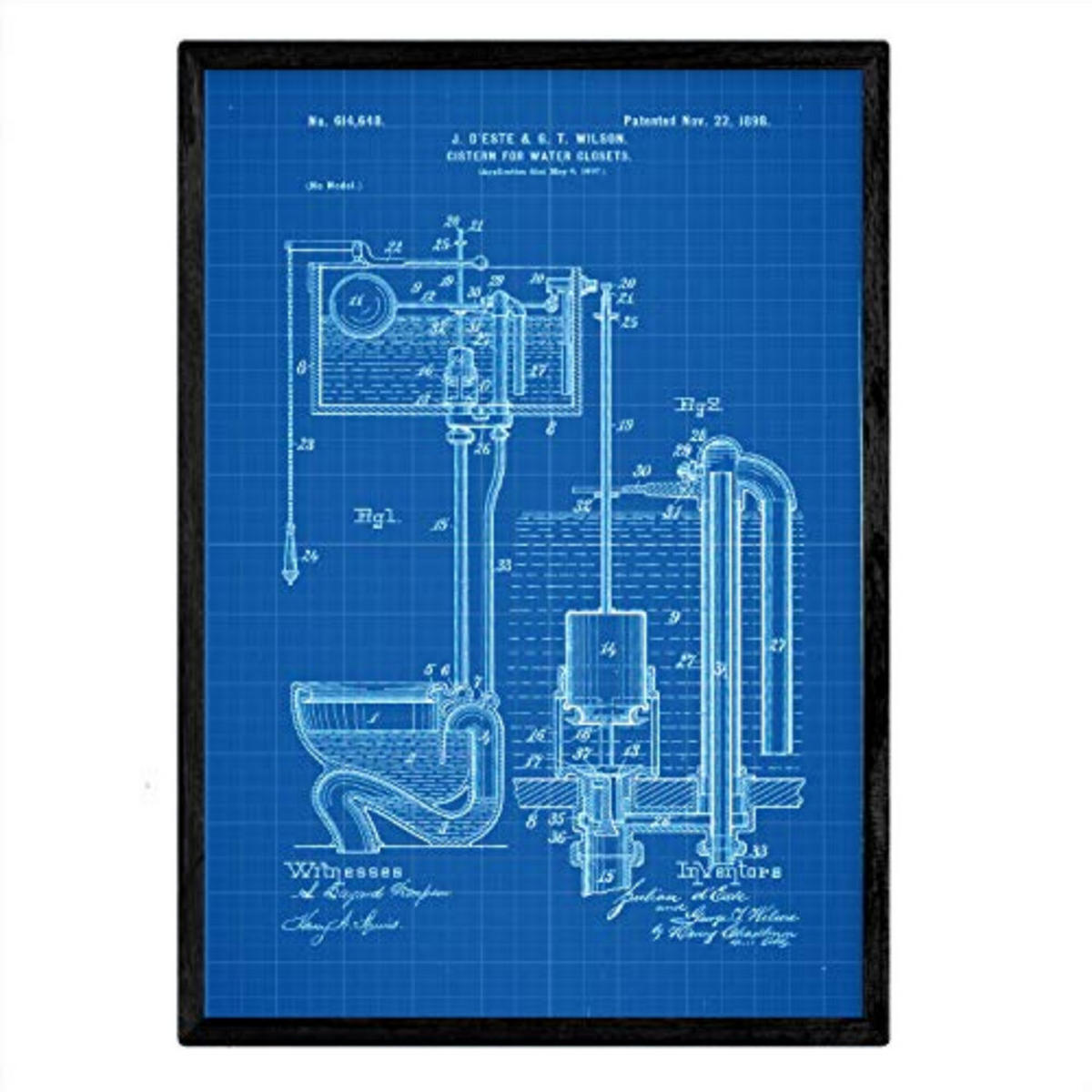 POSTER Zisterne Patent A3 Rahmenlos - Klar, Papier (29.7/5/42cm) - Nacnic