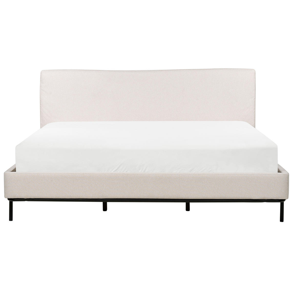 POLSTERBETT mit Lattenrost 180x200 cm Beige Corio - Creme, Textil (180/200cm) - Beliani