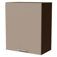 HÄNGESCHRANK Brerra W2/60 Lava / RAL 1019 graubeige Matt 60 / 32,5 / 72cm - Dunkelgrau/Graubraun, Holz/Holzwerkstoff (60/72/32.5cm) - Feldmann-Wohnen