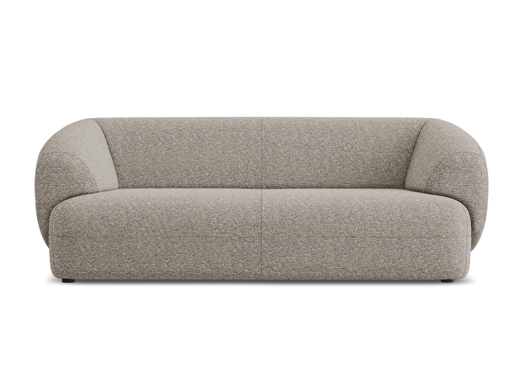 3-SITZER SOFA Strukturstoff Stoff Beige - Greige/Beige, Kunststoff/Textil (212/81/98cm) - Makamii