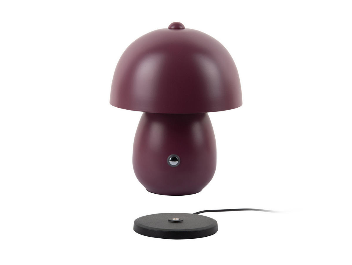 TISCHLAMPE Mono LED 14/14/18 cm - Lila, Metall (14/14/18cm) - Leitmotiv