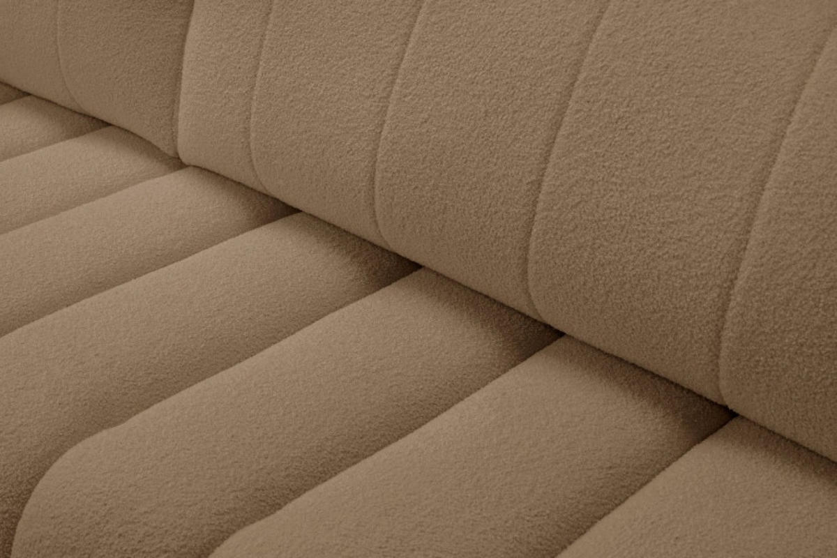 ECKSOFA Braun ALOO Mit Schlaffunktion Links Stoff Bouclé - Braun, Textil (276/176cm) - Sepro Meble