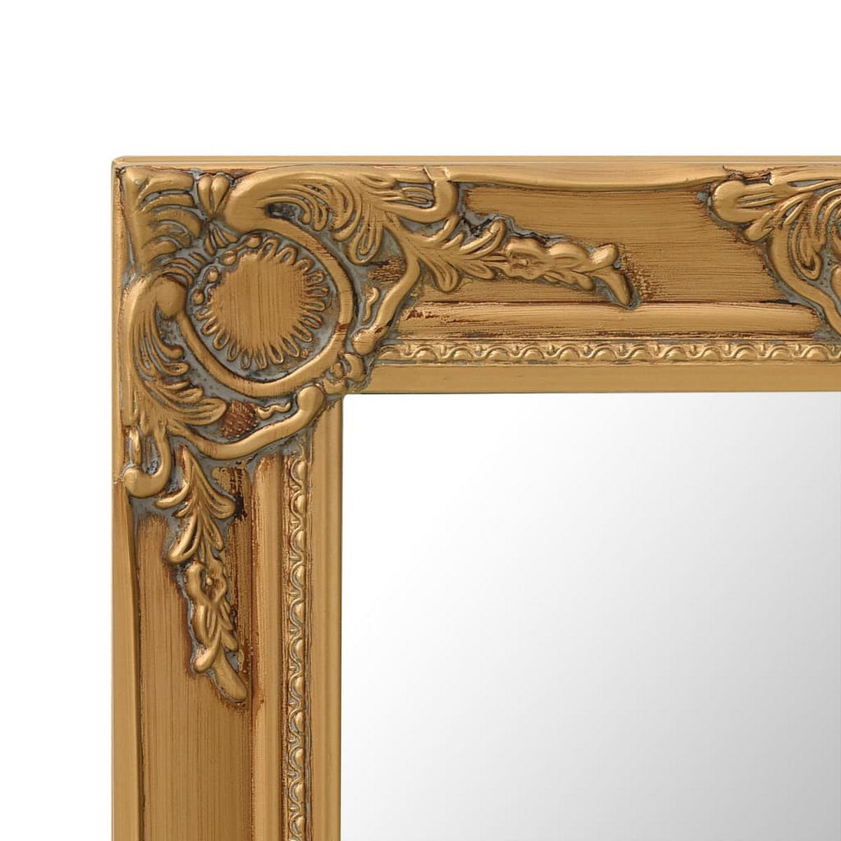 WANDSPIEGEL im Barock-Stil 50x40 cm Golden - Goldfarben, Holz (40/2/50cm) - furnicato