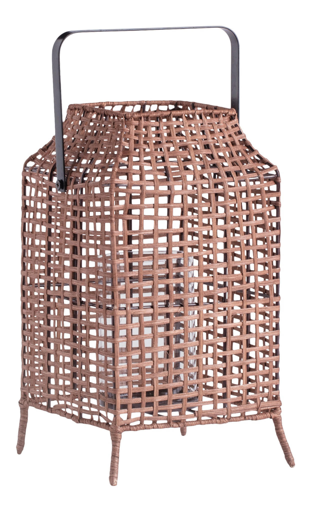 LATERNE Hana - Braun, Naturmaterialien (20/36/20cm) - home&you