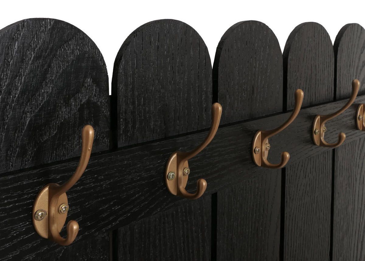 NÁSTĚNNÁ SKŘÍŇ Černá - černá, dřevo (60/86/3cm) - MCW