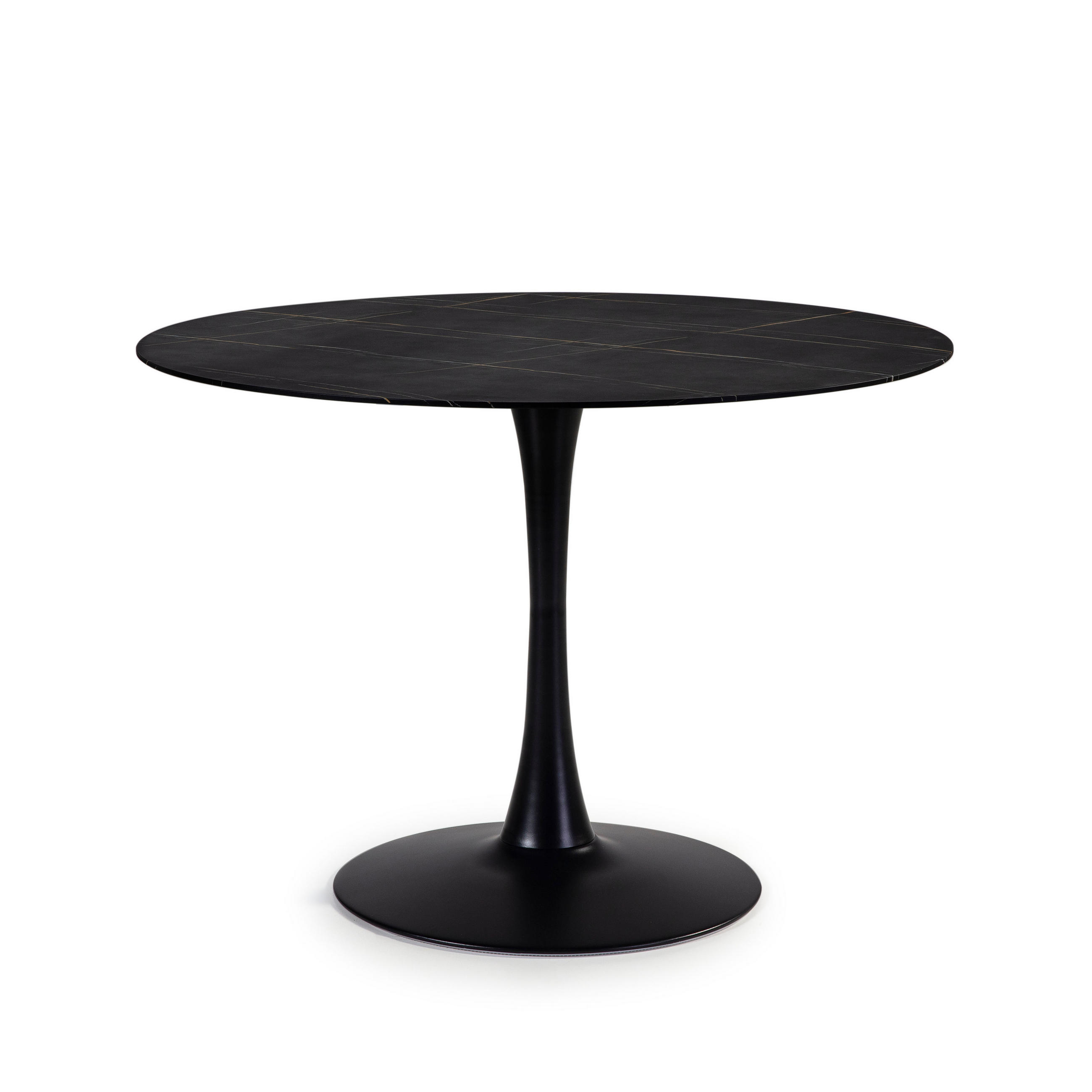 Calicosy Esstisch Schwarz 110x75x110 cm