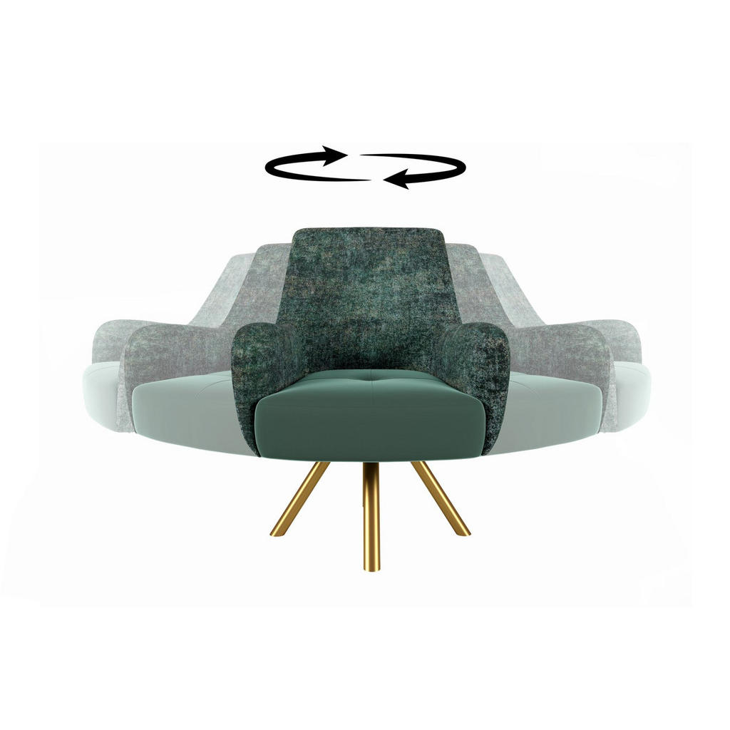 Thumbnail - Fun Möbel Sessel, Braun, Textil, 74x100x92 cm, Wohnzimmer, Sessel, Polstersessel