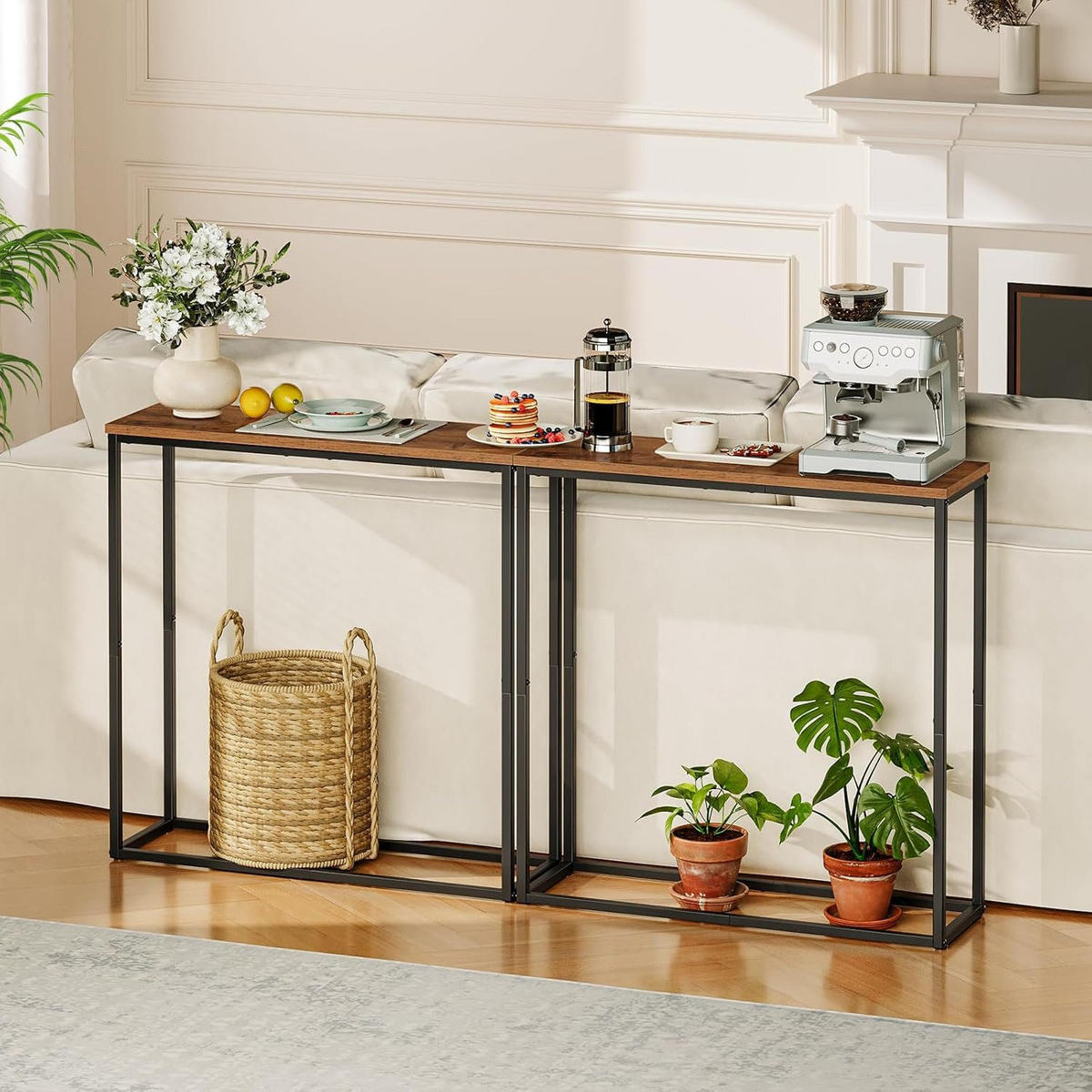 KONSOLENTISCH Braun Kleiner Ausstellungstisch - Braun, Holz (20/75/76cm) - Hoobro