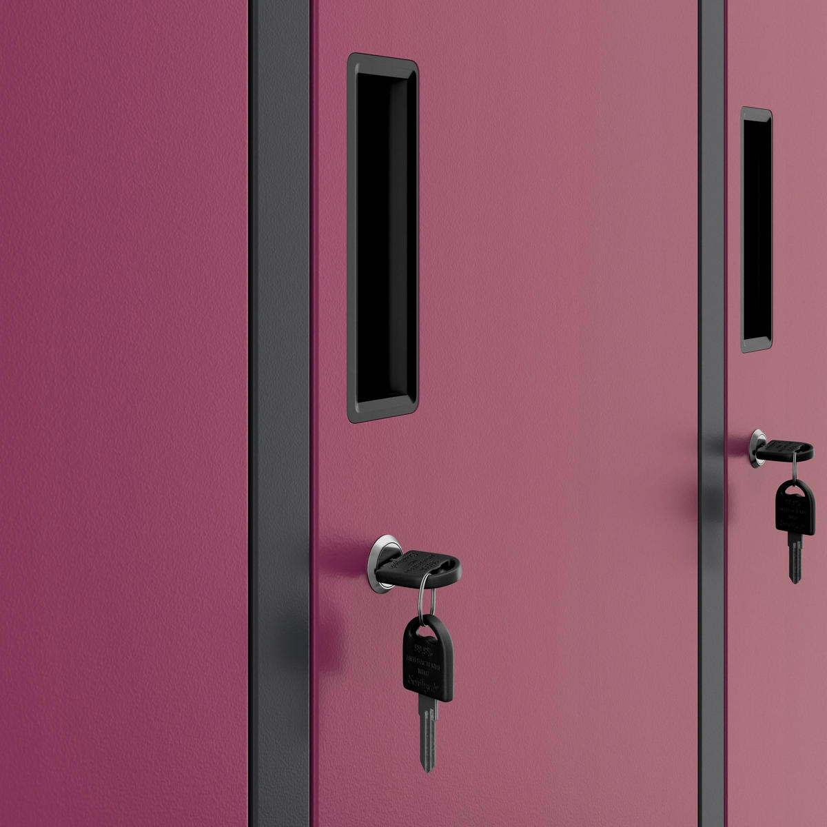 SCHLIESSFACHSCHRANK IGOR - Violett, Metall (90/185/45cm) - Jan Nowak