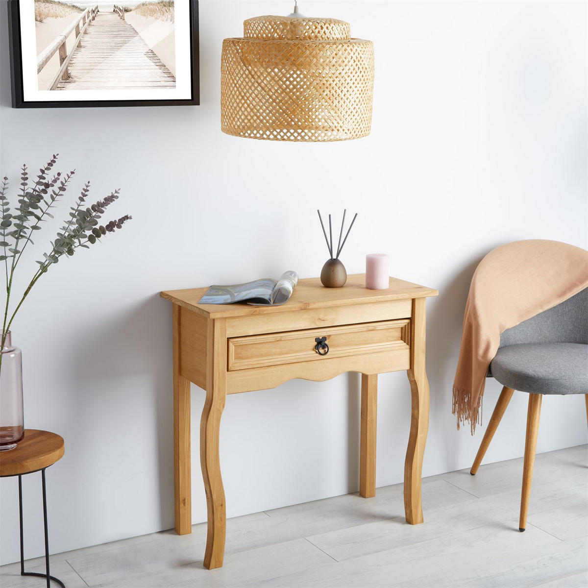 KONSOLENTISCH SALSA - Braun, Holz (35/73/73cm) - CARO-Möbel