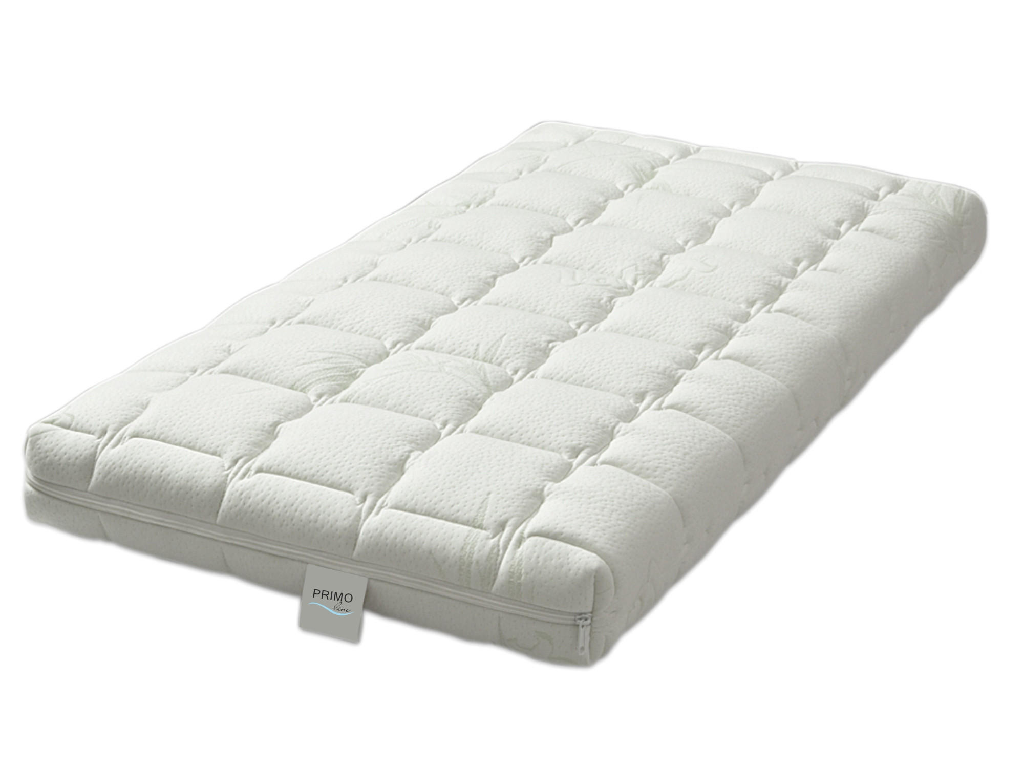 BABYMATRATZE Kokos 70x120 cm – Letti Moderni – 10 cm Höhe, ergonomisch, atmungsaktiv - Weiß, Textil - Letti Moderni