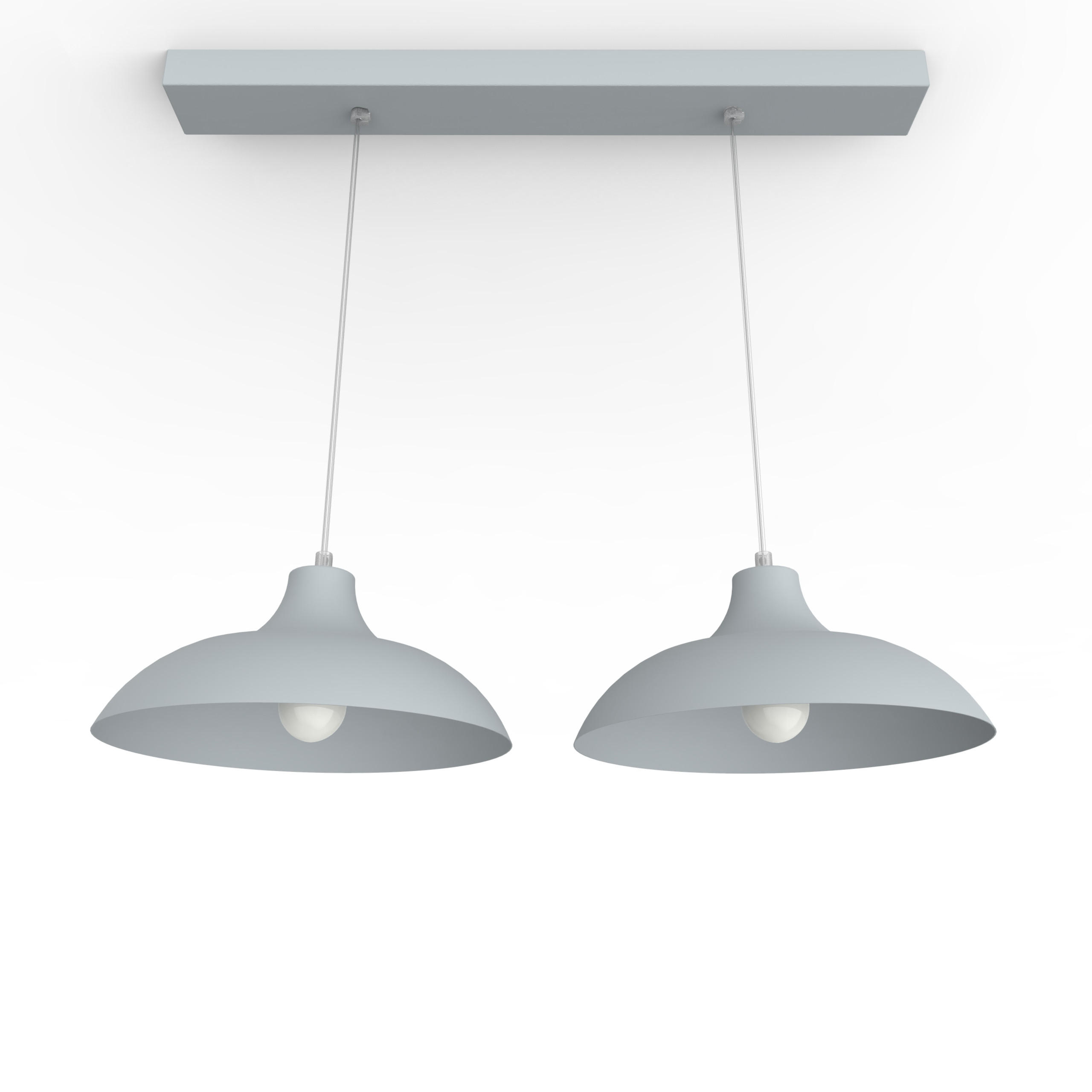 HÄNGELEUCHTE - Grau, Metall (30/30/15cm) - Lumicom