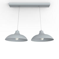 HÄNGELEUCHTE - Grau, Metall (30/30/15cm) - Lumicom