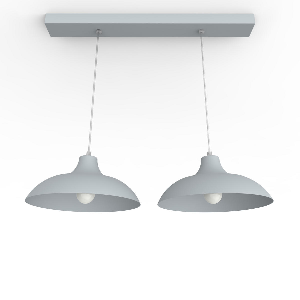 HÄNGELEUCHTE - Grau, Metall (30/30/15cm) - Lumicom