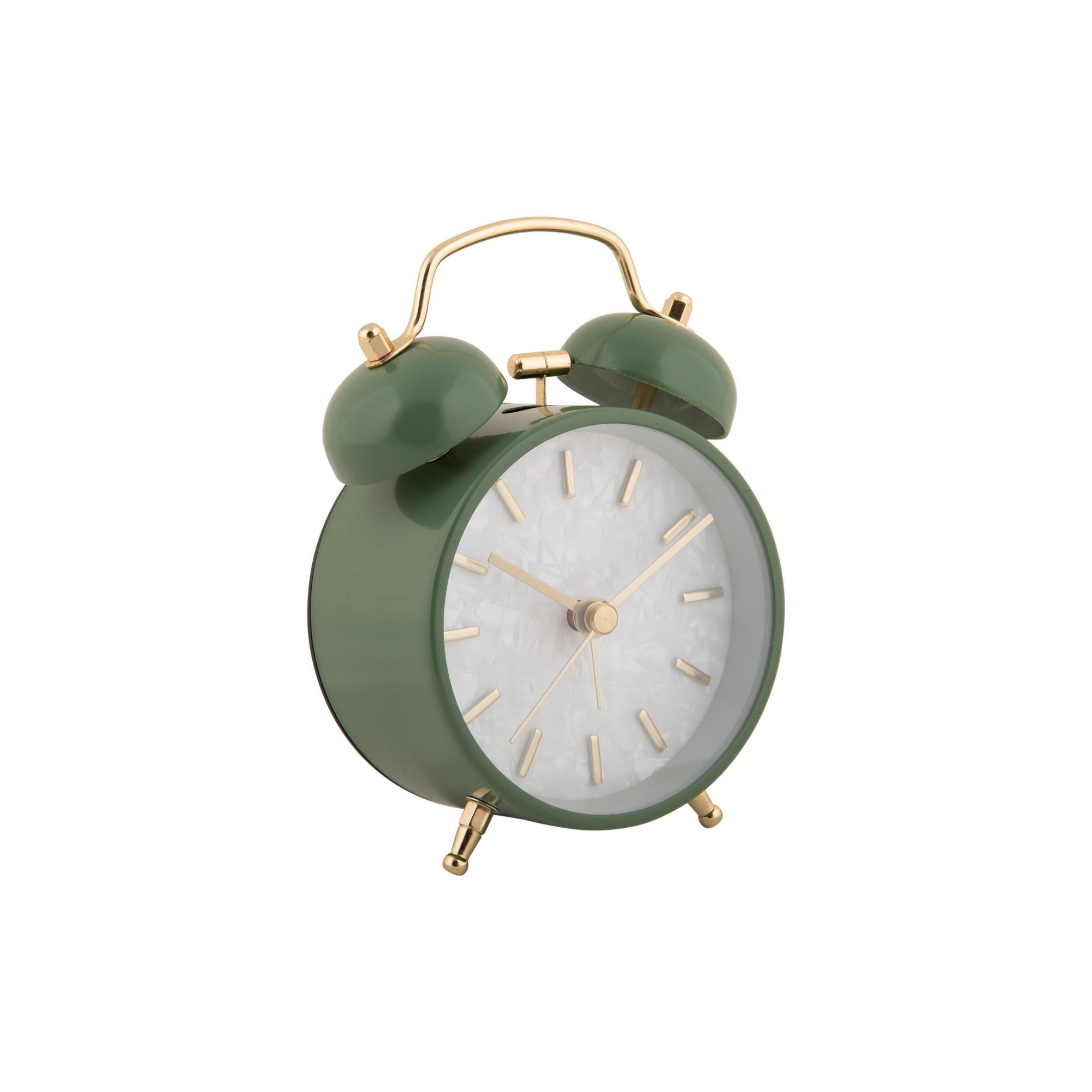 WECKER Pearl Glow Grün 12/4.6/12 cm - Grün, Metall (4.6/12/12cm) - Karlsson