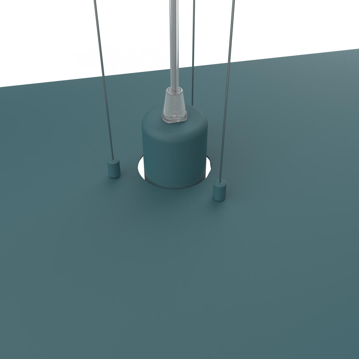 HÄNGELEUCHTE Piuma D90 - Blau, Metall (90/90/120cm) - Lumicom