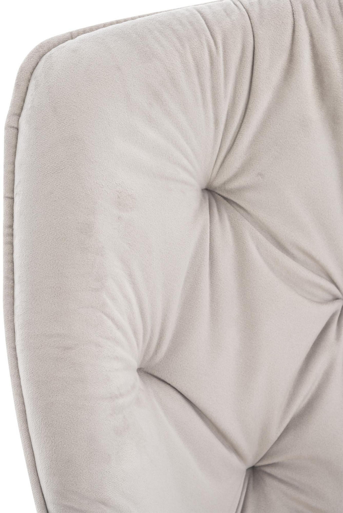 ARMLEHNENSTUHL 2er Set Samt Grau - Schwarz/Grau, Textil/Metall (58/83/62cm) - CLP