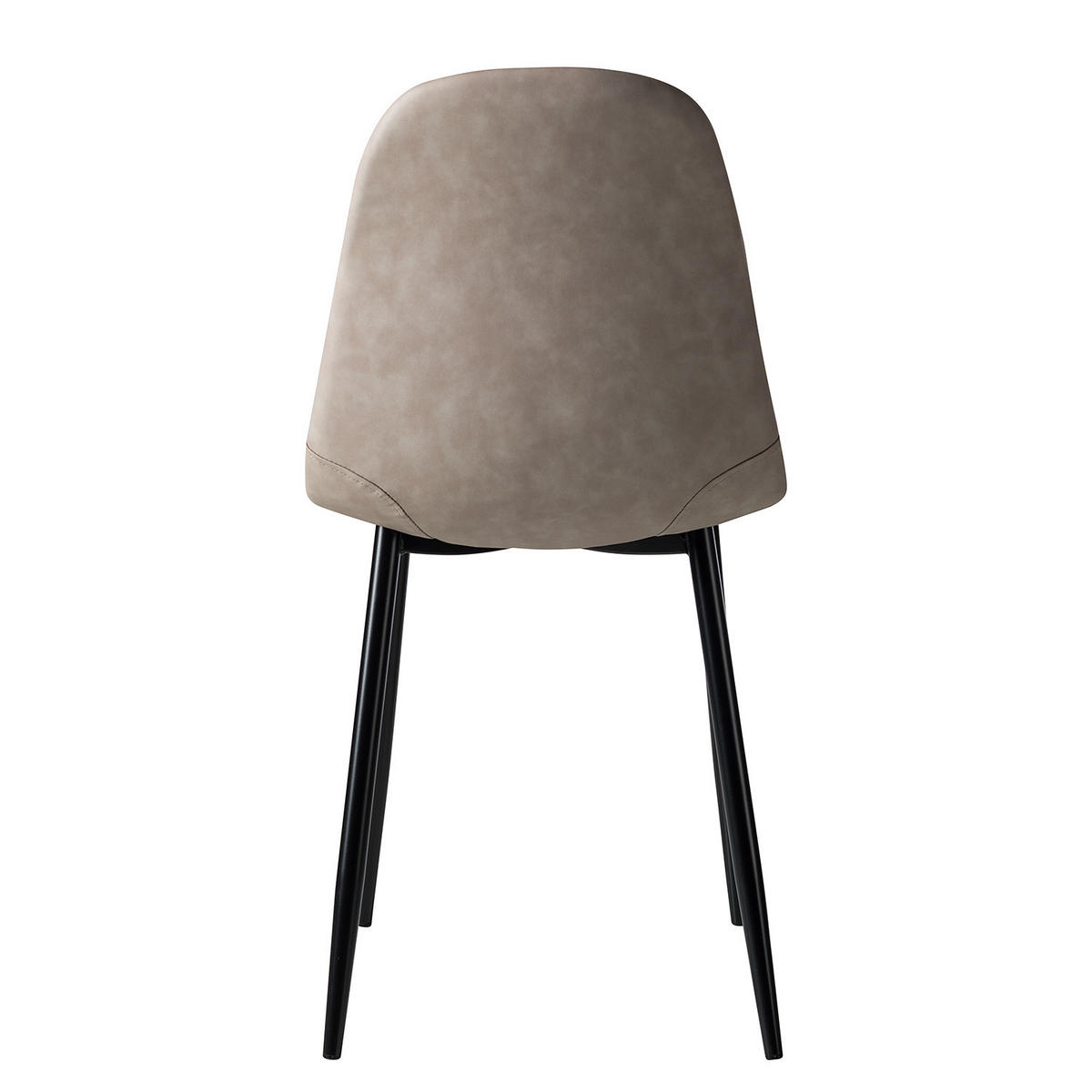 POLSTERSTUHL - Metall / Kunstleder - Taupe, Kunststoff/Metall (44/87/53cm) - home24